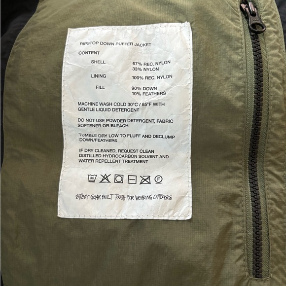 Men's Stussy Ripstop Down Puffer Jacket - Picture 6 of 9